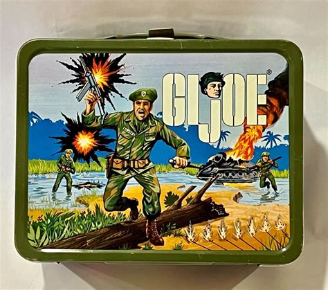 vintage gi joe metal lunch box|1997 gi joe lunch box.